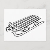 Carte postale Couleur de votre propre traîneau à n (Devant)