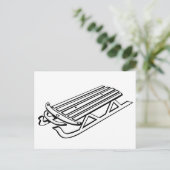 Carte postale Couleur de votre propre traîneau à n (Debout devant)