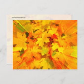 Carte Postale Couleur des feuilles automnales Couleurs automnale (Devant / Derrière)