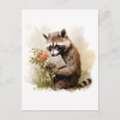 Carte Postale Couleur d'été Raccoon - (Devant)