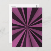 Carte Postale Couleur éclatée - rose (Devant / Derrière)