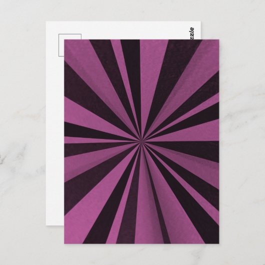 Carte Postale Couleur éclatée - rose (Devant / Derrière)