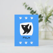 Carte postale couleur Fox (Debout devant)
