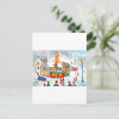 Carte Postale Couleur hiver de neige aquarelle peinture G Bruce (Debout devant)