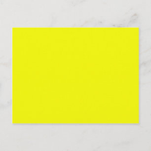 Carte Postale Couleur Jaune Lumineuse Uniquement Produits Person