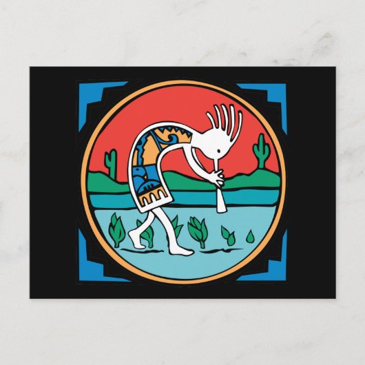 Carte Postale Couleur Kokopelli (Devant)