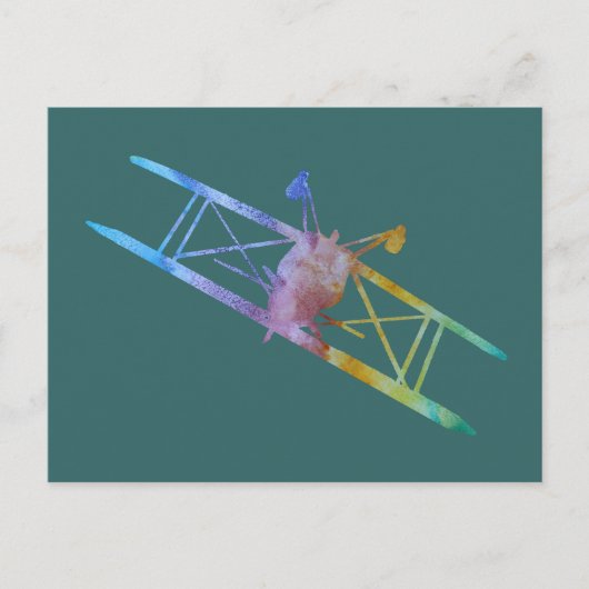 Carte Postale Couleur Lavée À L'Arrière (Devant)