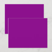 Carte Postale couleur magenta foncé (Devant / Derrière)