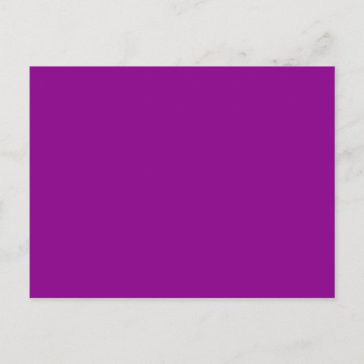 Carte Postale couleur magenta foncé (Devant)