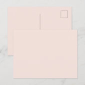 Carte Postale Couleur minimale vierge (Devant / Derrière)