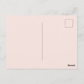 Carte Postale Couleur minimale vierge (Dos)