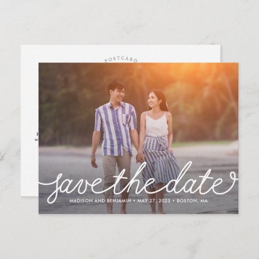 Carte Postale COULEUR MODIFIABLE Du Script De Darling Enregistre (Devant / Derrière)