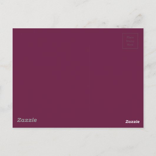 Carte Postale Couleur Modishère Masterful Maroon (Dos)