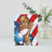 Carte postale couleur Obama Omage (Debout devant)