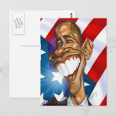 Carte postale couleur Obama Omage (Devant / Derrière)