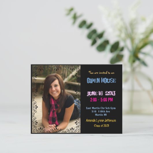 Carte postale couleur openhouse (Debout devant)