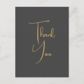 Carte Postale Couleur Or Écriture Manuscrite Personnalisée Profe (Devant)