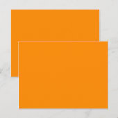 Carte Postale couleur orange foncé (Devant / Derrière)