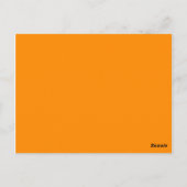 Carte Postale couleur orange foncé (Dos)