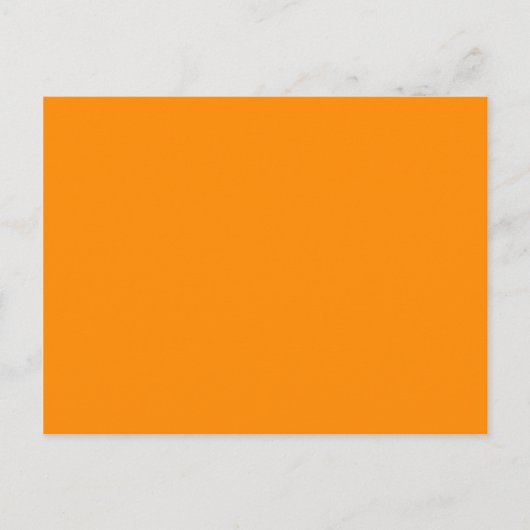 Carte Postale couleur orange foncé (Devant)