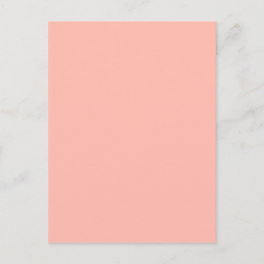 Carte Postale Couleur Peach Light Uniquement Rien D'Autre Que Le (Devant)