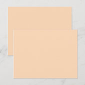 Carte Postale couleur pêche gonflée (Devant / Derrière)