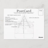 Carte postale couleur RMS Queen Mary (Dos)