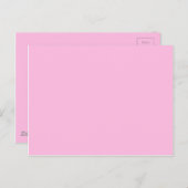 Carte Postale Couleur rose (Devant / Derrière)