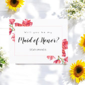 Carte postale couleur rose blanche