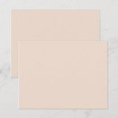 Carte Postale couleur rose champagne (Devant / Derrière)