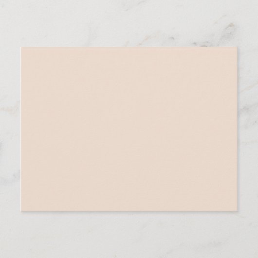 Carte Postale couleur rose champagne (Devant)
