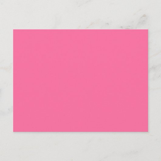 Carte Postale couleur rose français (Devant)