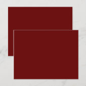 Carte Postale couleur rouge (Devant / Derrière)