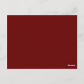 Carte Postale couleur rouge (Dos)