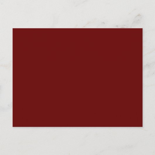 Carte Postale couleur rouge (Devant)