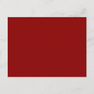 Carte Postale couleur rouge foncé