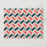 Couleur rouge vert Chevron Motif de conception géo