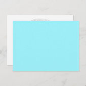 Carte Postale COULEUR SEULEMENT - cyan (Devant / Derrière)
