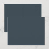 Carte Postale Couleur solide au charbon (Devant / Derrière)