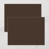 Carte Postale Couleur solide Bister (Devant / Derrière)