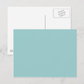 Carte Postale Couleur solide Bleu clair 99CCCC Arrière - plan (Devant / Derrière)