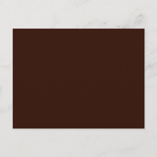 Carte Postale Couleur solide Brown profonde (Devant)