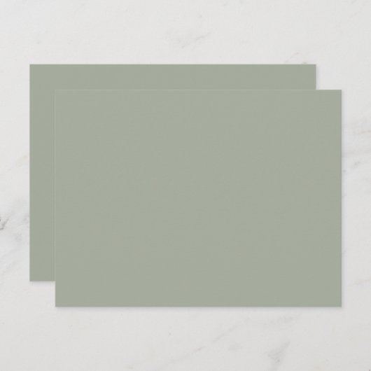 Carte Postale Couleur solide Désert Sage (Devant / Derrière)