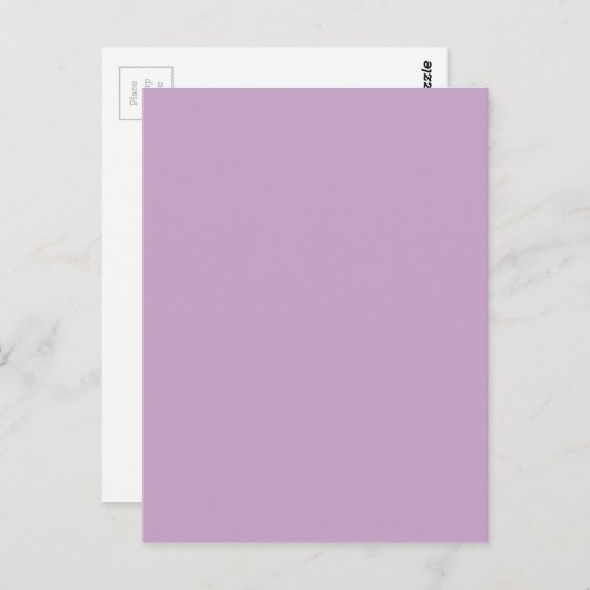 Carte Postale Couleur solide Lilac (Devant / Derrière)
