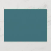 Carte Postale Couleur solide Peacock Blue (Turquoise foncé ou Aq (Devant)