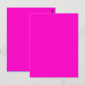 Carte Postale Couleur solide rose chaud (Devant / Derrière)