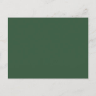 Carte Postale Couleur solide vert émeraude foncé