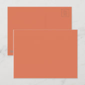 Carte Postale Couleur Terre Cuite 1 (Devant / Derrière)