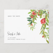 Carte Postale Couleur toscane & Mariage simple Enregistrer la da (Devant)