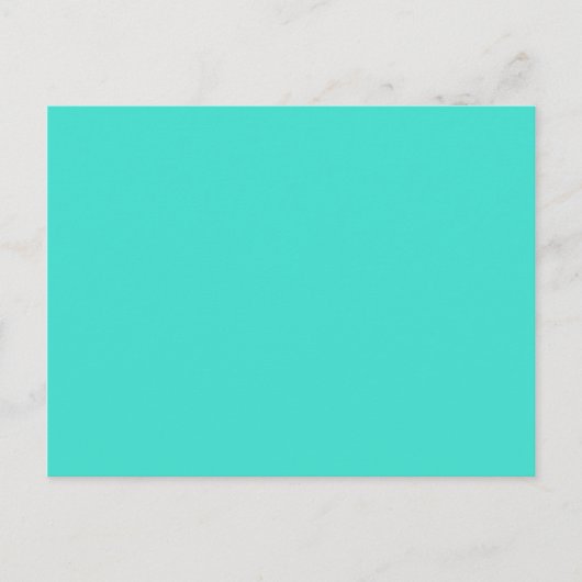 Carte Postale couleur turquoise (Devant)